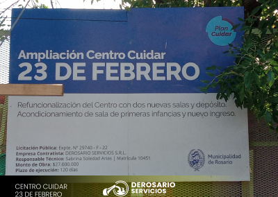 Ampliación Centro Cuidar 23 de Febrero